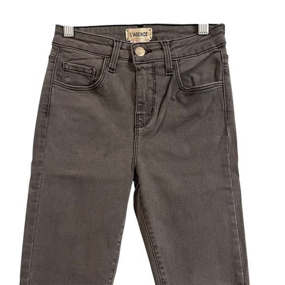 L’Agence Margot High Rise Skinny Cast Iron Jeans NWT Size 23 - Picture 2 of 9